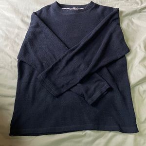 Navy blue men’s sweater
